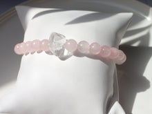 Charger l&#39;image dans la galerie, BRACELET QUARTZ &amp; QUARTZ ROSE - Amour / Sérénité
