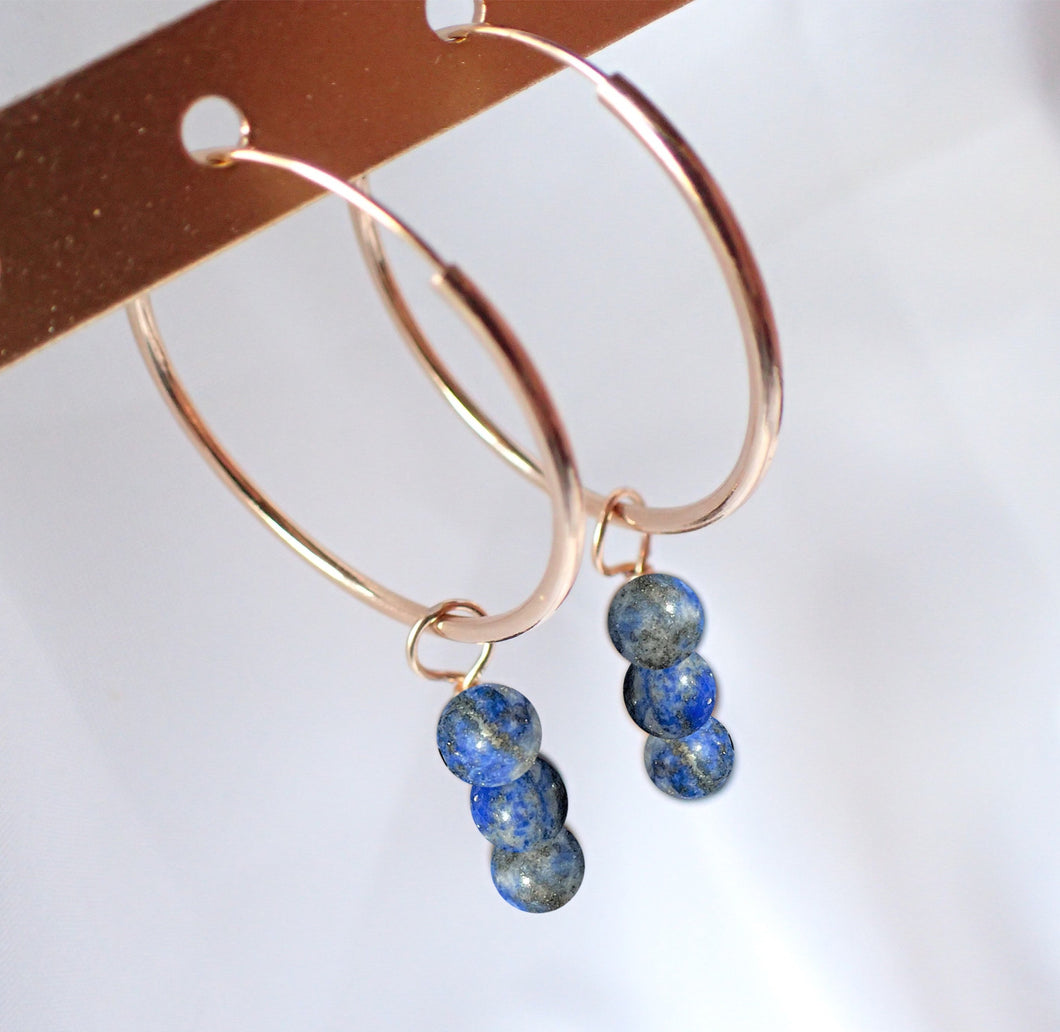 Boucles d'oreilles Léa - Lapis Lazuli