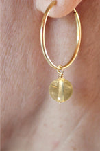 Charger l&#39;image dans la galerie, Boucles d&#39;oreilles Chloé CITRINE - Joie / Bonheur
