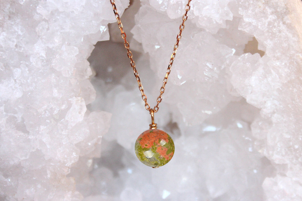 COLLIER UNAKITE - Equilibre / Amour